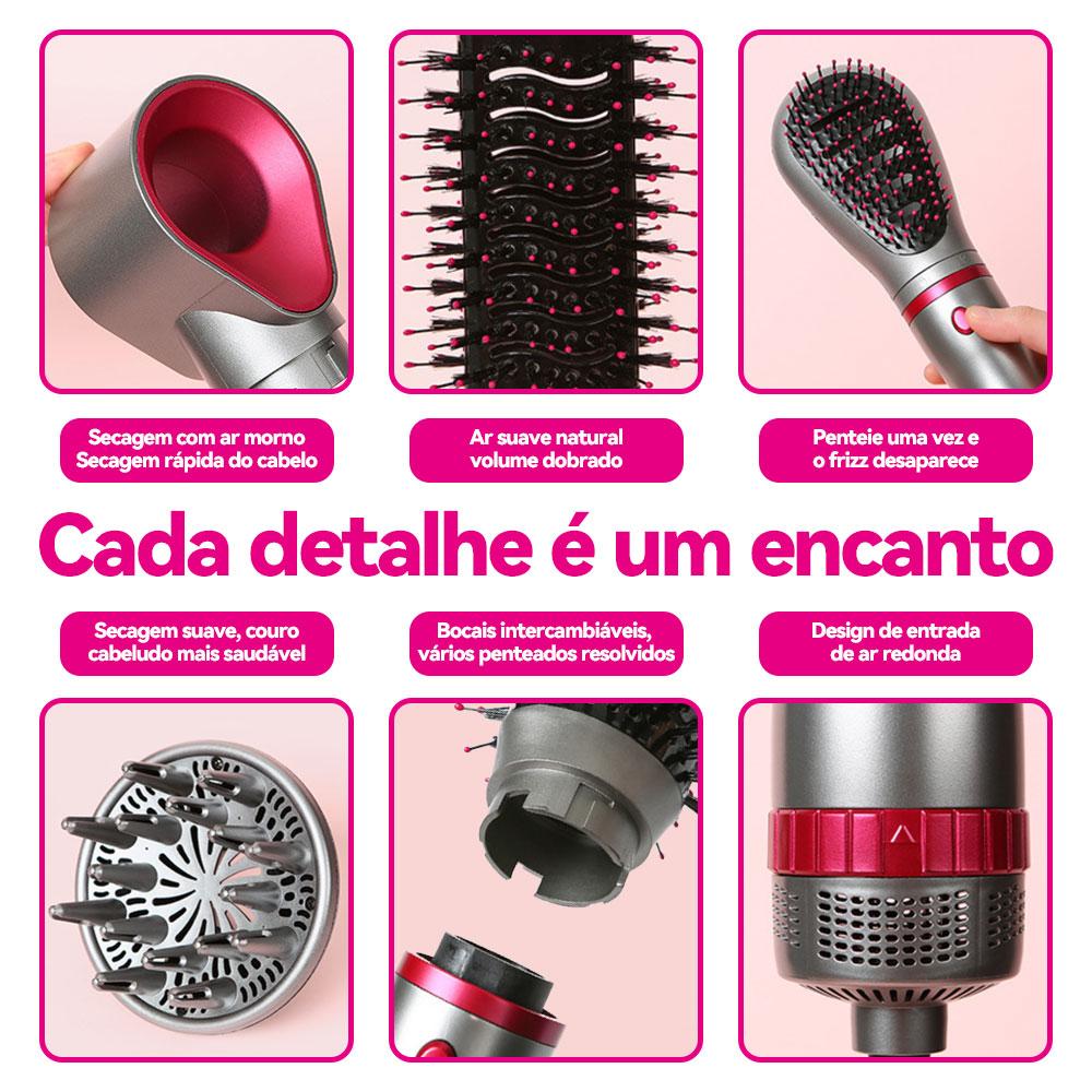 Escova secadora e modeladora profissional Altomex 4 em 1 para secar e estilizar os cabelos da Vapto