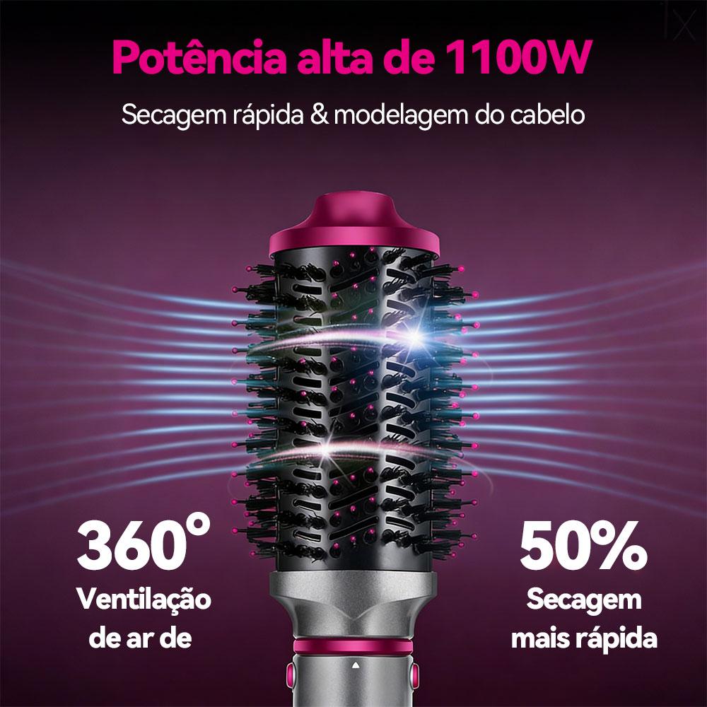 Escova secadora e modeladora profissional Altomex 4 em 1 para secar e estilizar os cabelos da Vapto