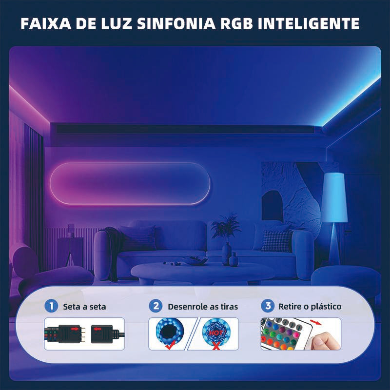 Fita LED RGB Altomex com USB para iluminação de fundo de PC e TV da Vapto