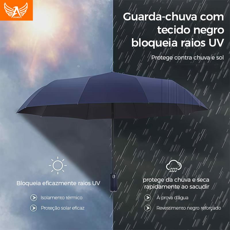 Guarda-chuva dobrável automático Altomex com luz LED e proteção UV da Vapto