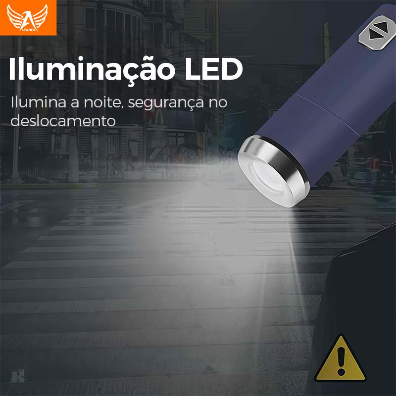 Guarda-chuva dobrável automático Altomex com luz LED e proteção UV da Vapto