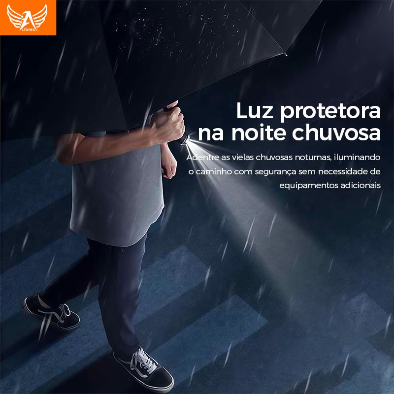 Guarda-chuva dobrável automático Altomex com luz LED e proteção UV da Vapto