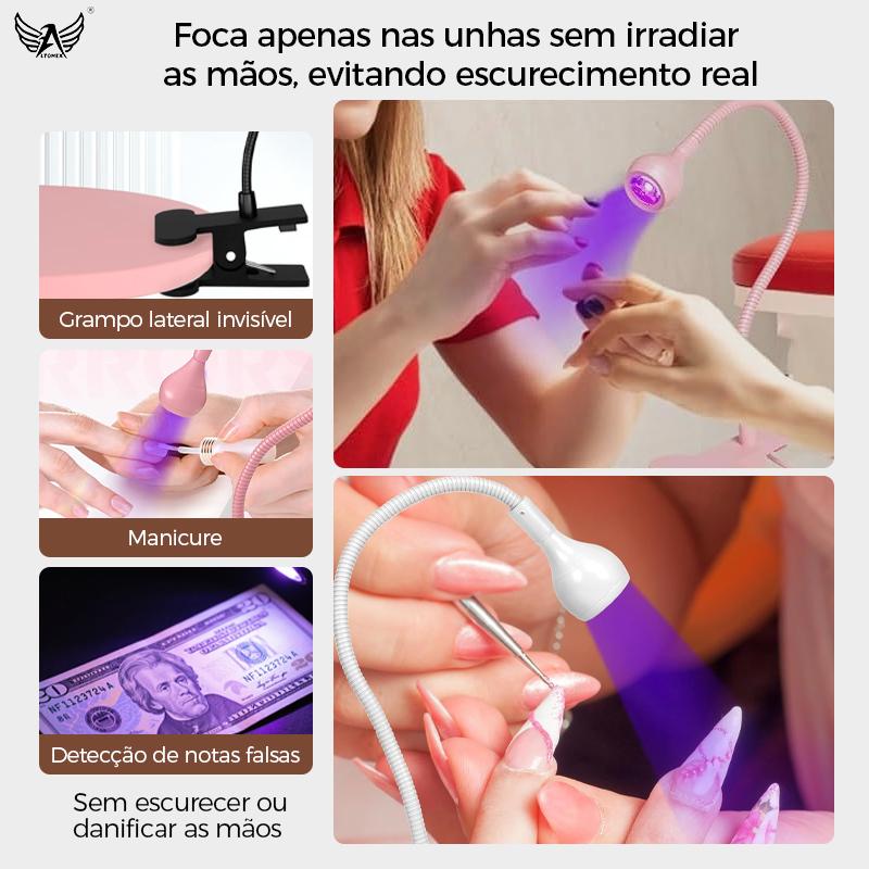 Lâmpada LED Altomex para unhas com secagem rápida e terapia de luz da Vapto