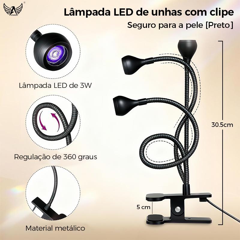Lâmpada LED Altomex para unhas com secagem rápida e terapia de luz da Vapto