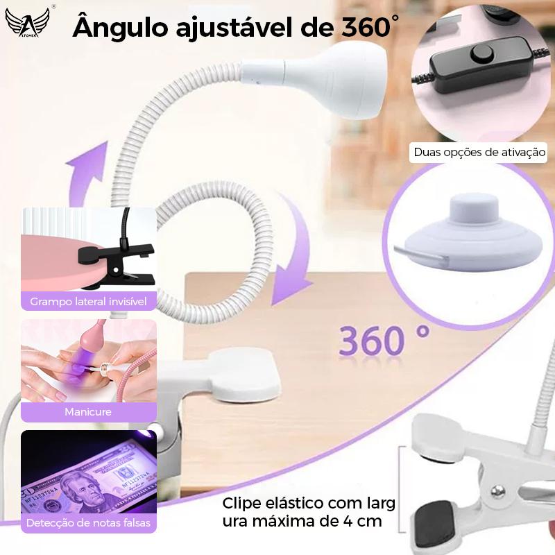 Lâmpada LED Altomex para unhas com secagem rápida e terapia de luz da Vapto