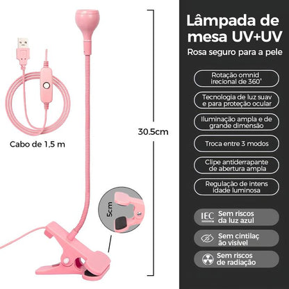 Lâmpada LED Altomex para unhas com secagem rápida e terapia de luz da Vapto