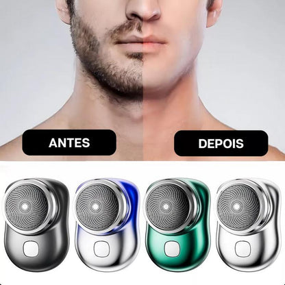 Mini barbeador elétrico portátil Altomex para barbear e aparar pelos da Vapto