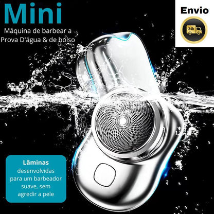 Mini barbeador elétrico portátil Altomex para barbear e aparar pelos da Vapto