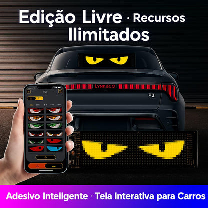 Painel LED flexível Altomex para carro com Bluetooth e controle por aplicativo da Vapto
