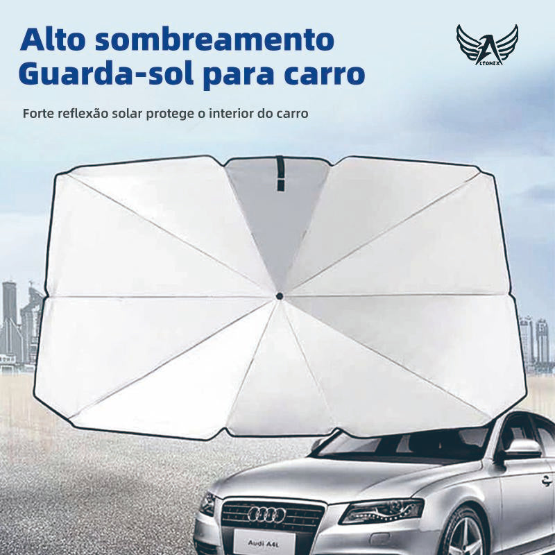 Protetor solar automotivo Altomex com proteção anti-UV e isolamento térmico da Vapto