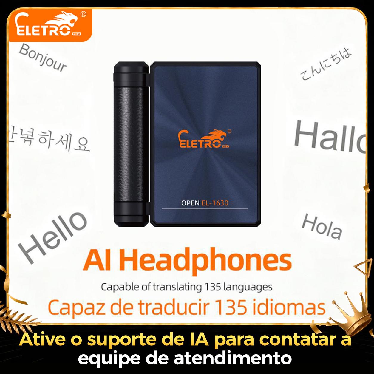 Fone de Ouvido Bluetooth ELETRO 530 - Design Dobrável, Som Bass de 14.2mm