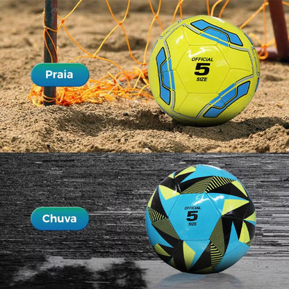 Bola de futebol oficial tamanho 5 feita de EVA e borracha da Vapto