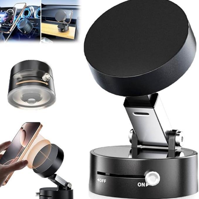 Suporte Magnético para Celular com Ventosa a Vácuo Dobrável 360°