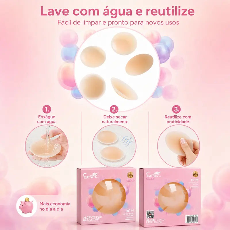 ELETRO Protetores de Seios em Silicone – Kits de 1 a 50 Pares