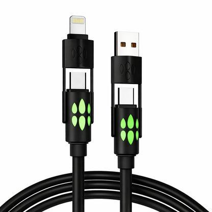 Cabo USB 4 em 1 com carregamento rápido para diferentes dispositivos da Vapto