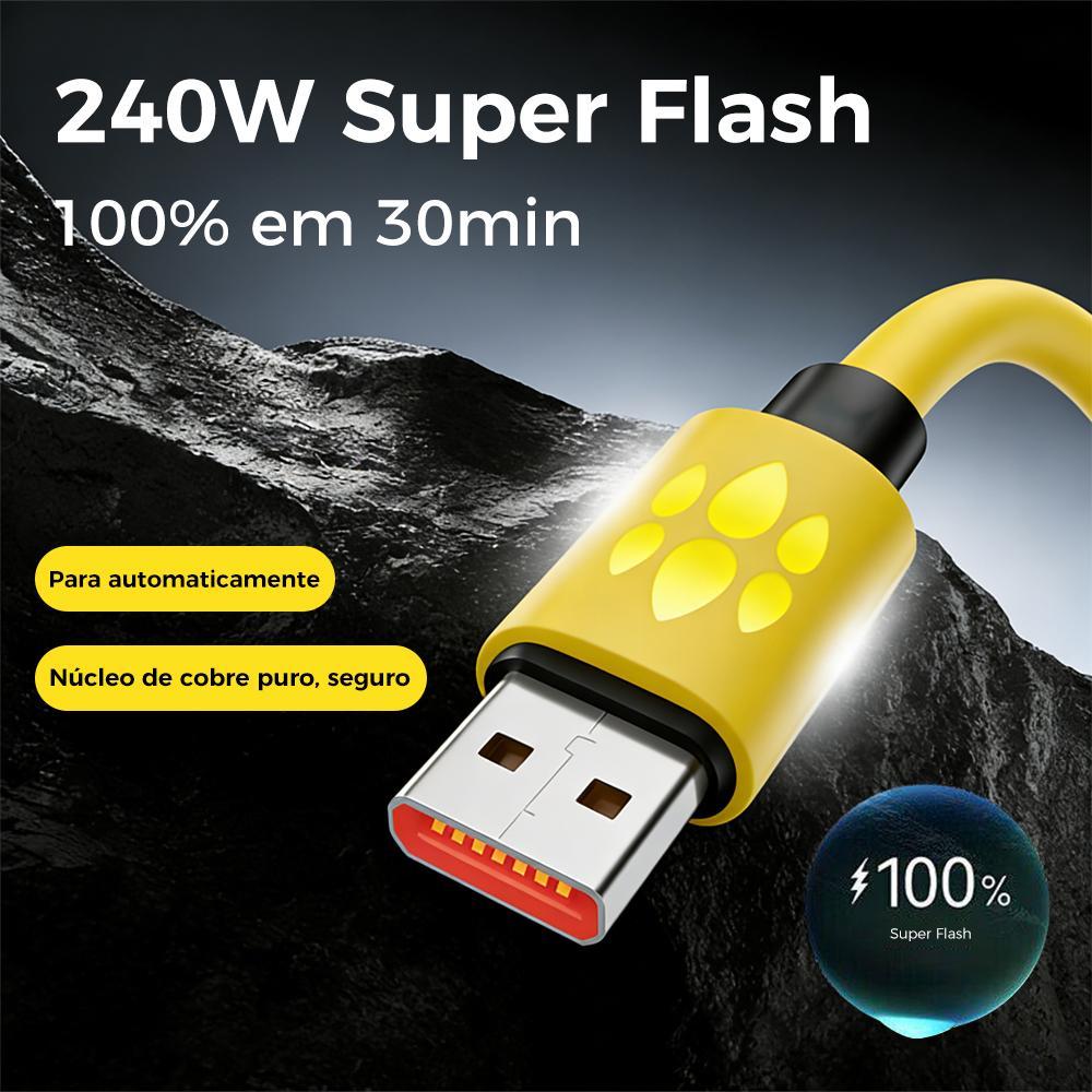 Cabo USB 4 em 1 com carregamento rápido para diferentes dispositivos da Vapto