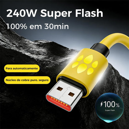 Cabo USB 4 em 1 com carregamento rápido para diferentes dispositivos da Vapto