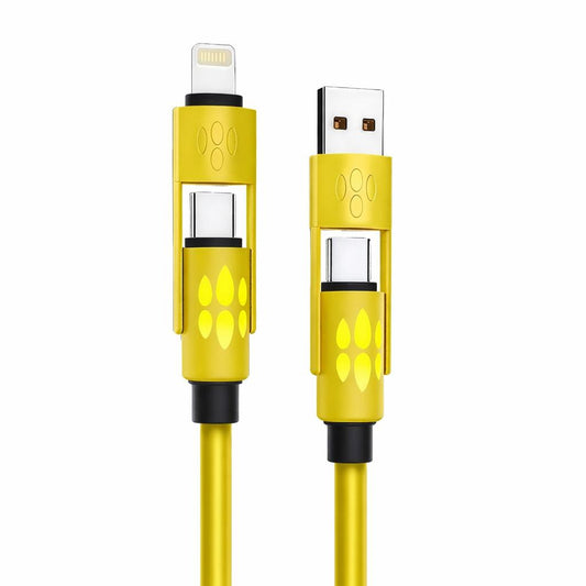 Cabo USB 4 em 1 com carregamento rápido para diferentes dispositivos da Vapto