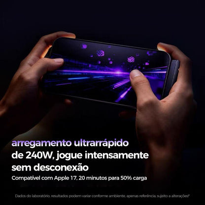 Cabo de carregamento 2 em 1 com conector Tipo-C e design invisível da Vapto