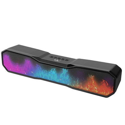 Caixa de som Bluetooth portátil com luz RGB da Vapto