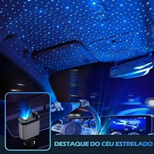 Carregador de carro retrátil de 120 W, 4 em 1, com luz LED para iPhone e Android da Vapto