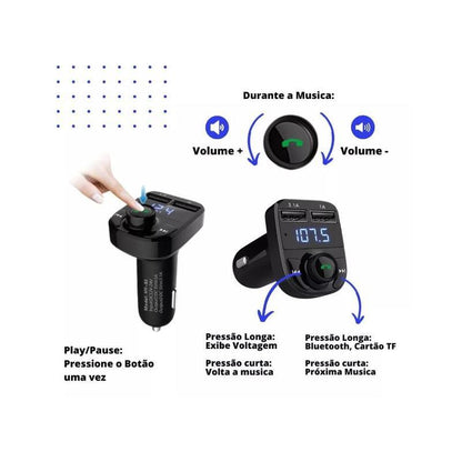 Carregador de carro retrátil de 120 W, 4 em 1, com luz LED para iPhone e Android da Vapto