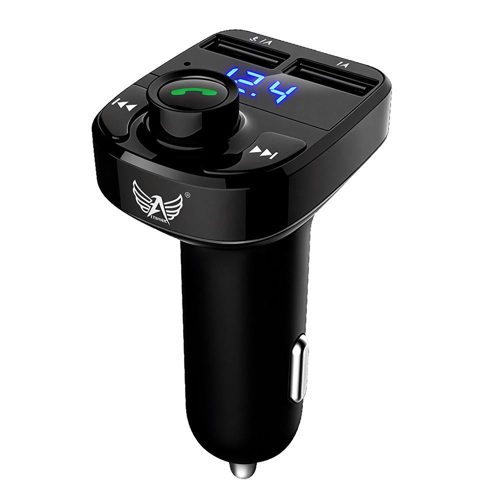 Carregador veicular retrátil com Bluetooth e carregamento rápido da Vapto
