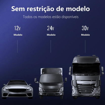 Carregador veicular retrátil com Bluetooth e carregamento rápido da Vapto