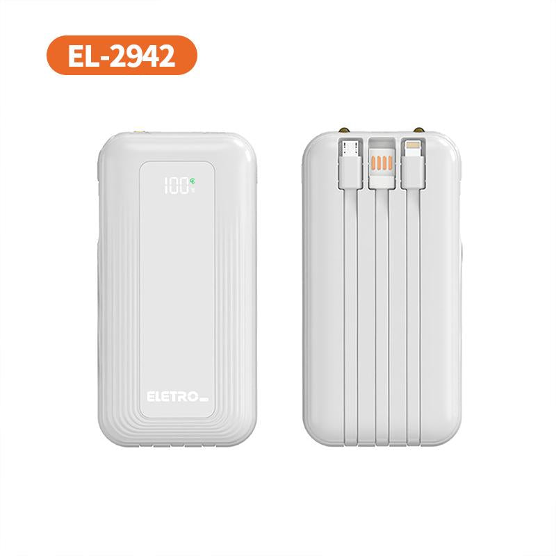 Power Bank Portátil 20000mAh com Carregamento Rápido e Display Digital