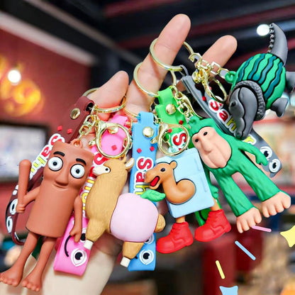 Chaveiro de silicone multifuncional para organizar chaves e prender em mochilas da Vapto