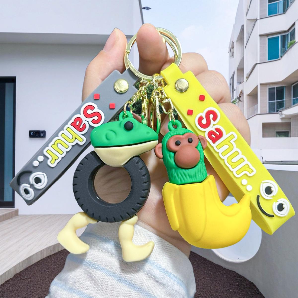 Chaveiro de silicone multifuncional para organizar chaves e prender em mochilas da Vapto