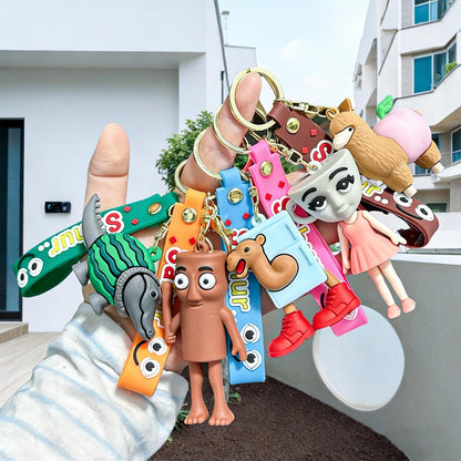 Chaveiro de silicone multifuncional para organizar chaves e prender em mochilas da Vapto