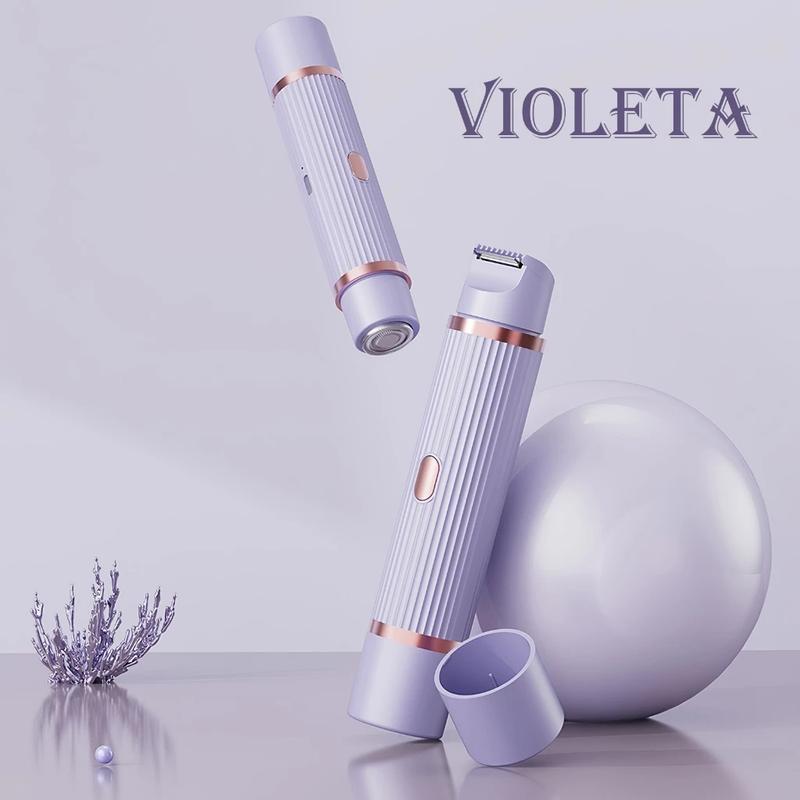 Depilador elétrico portátil com USB e duas cabeças para remoção de pelos da Vapto