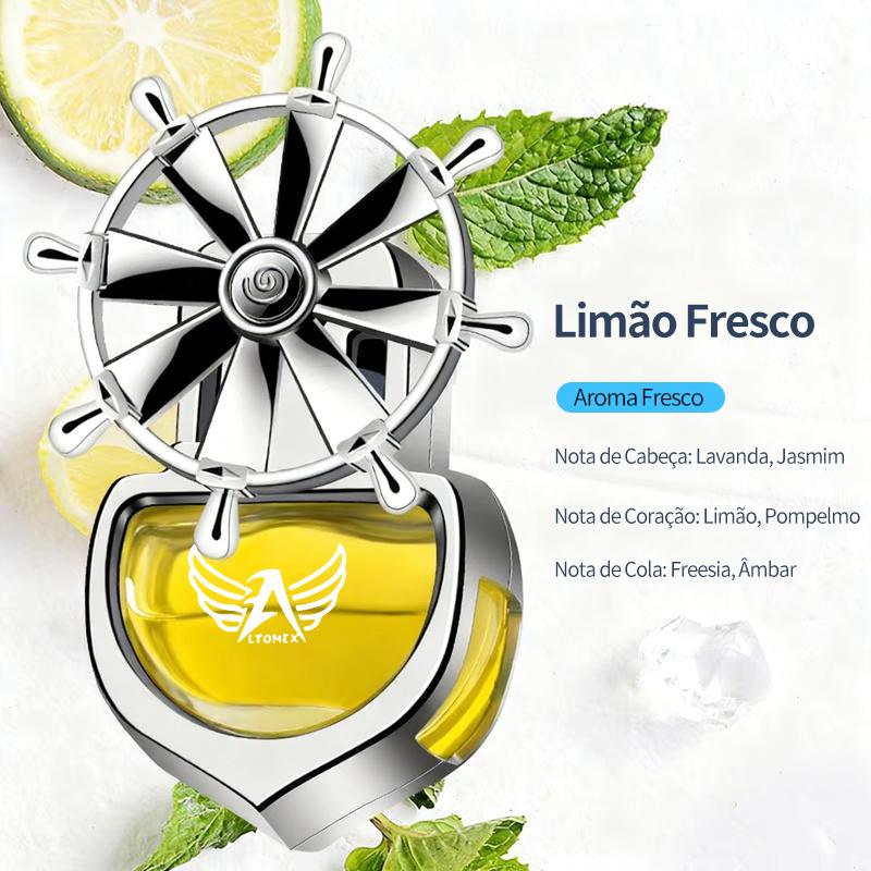 Desodorizador solar rotativo automático para carro com perfume da Vapto