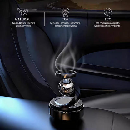 Desodorizador solar rotativo automático para carro com perfume da Vapto