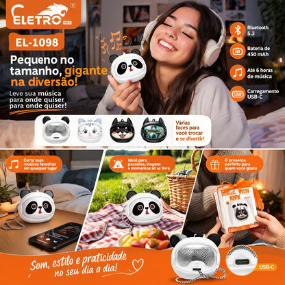 Mini Caixa de Som Bluetooth Cartoon 10W Bluetooth 5.3