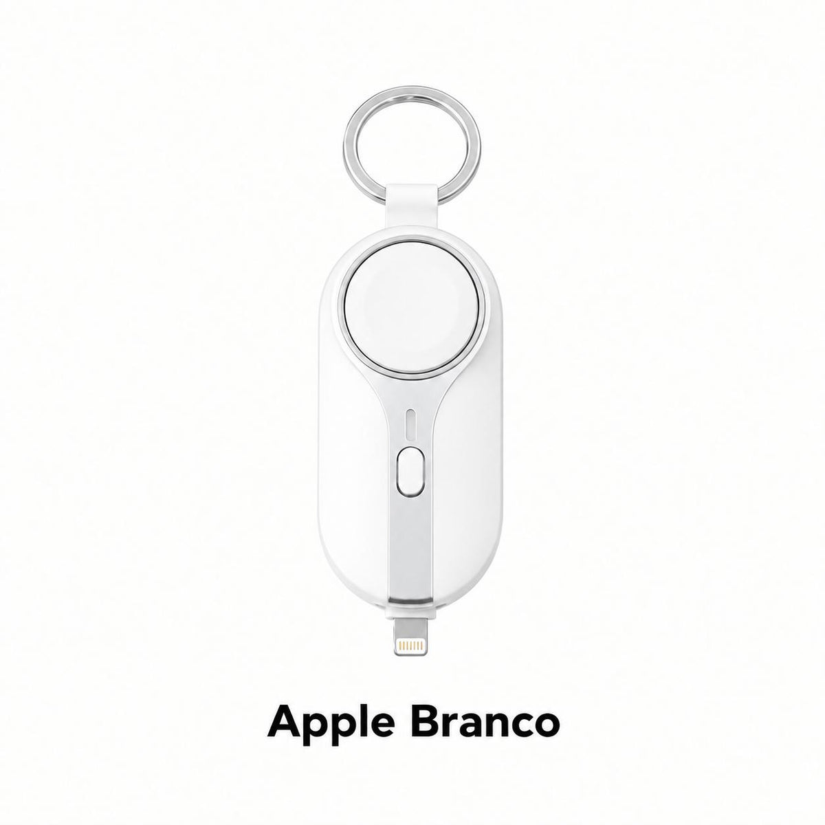 Mini Carregador Emergencial 2 em 1 Portátil com Chaveiro – iPhone ou Android