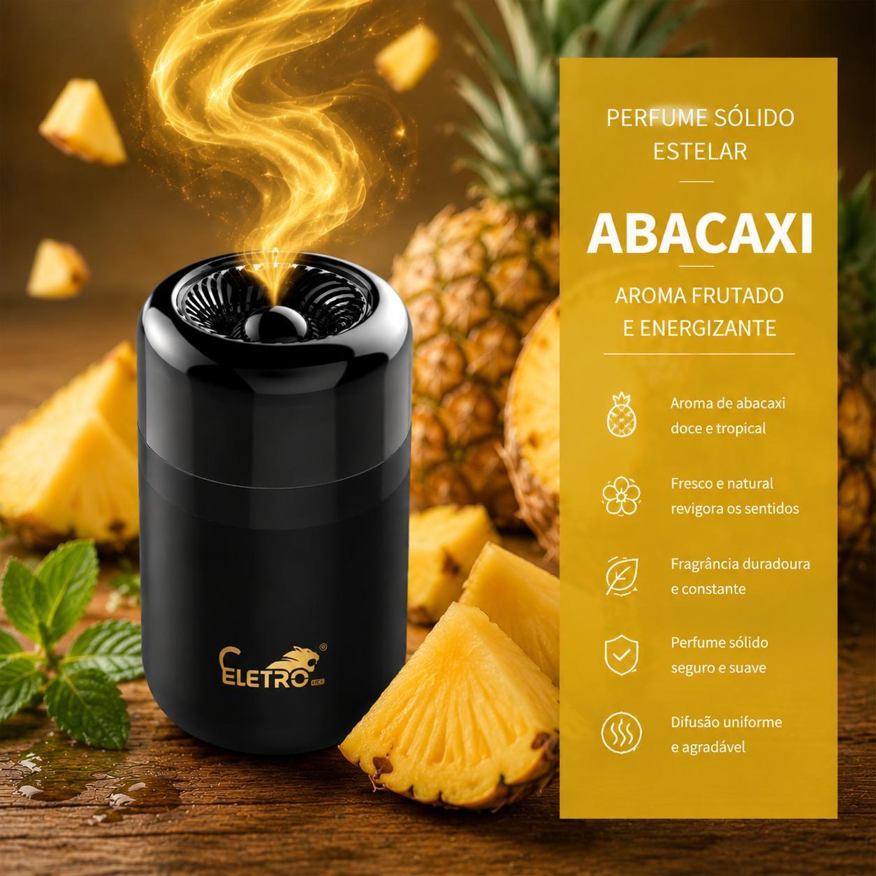 Aromatizador de carro Eletro com perfume sólido de longa duração