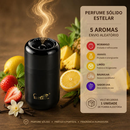 Aromatizador de carro Eletro com perfume sólido de longa duração