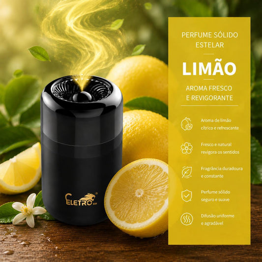 Aromatizador de carro Eletro com perfume sólido de longa duração