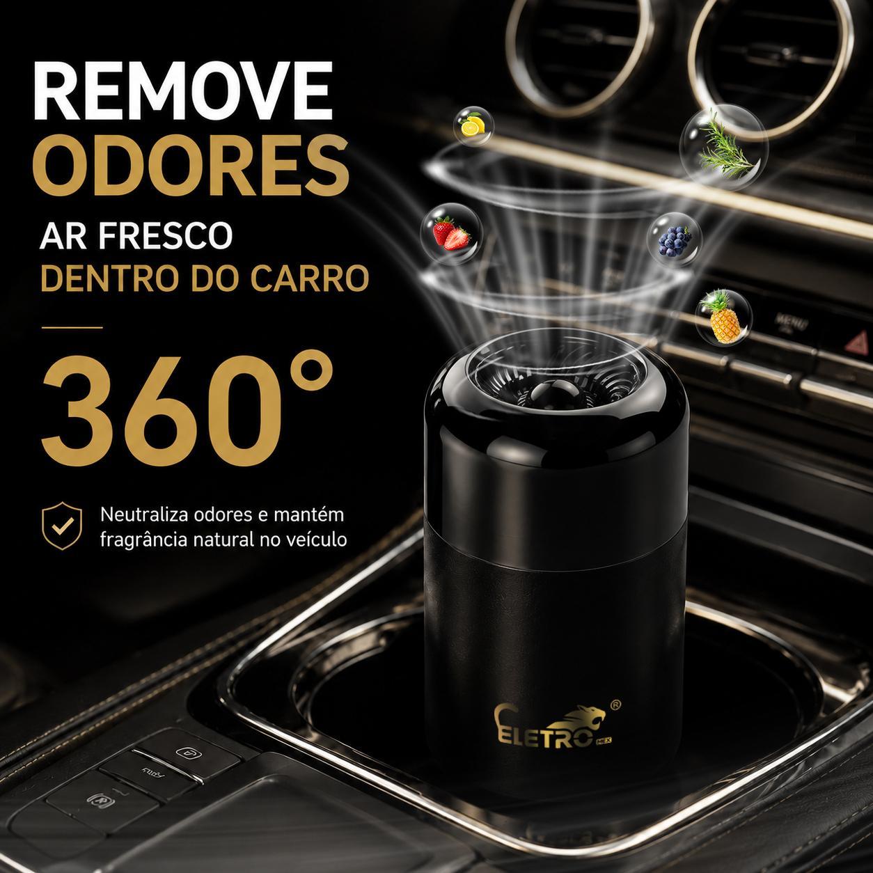 Aromatizador de carro Eletro com perfume sólido de longa duração
