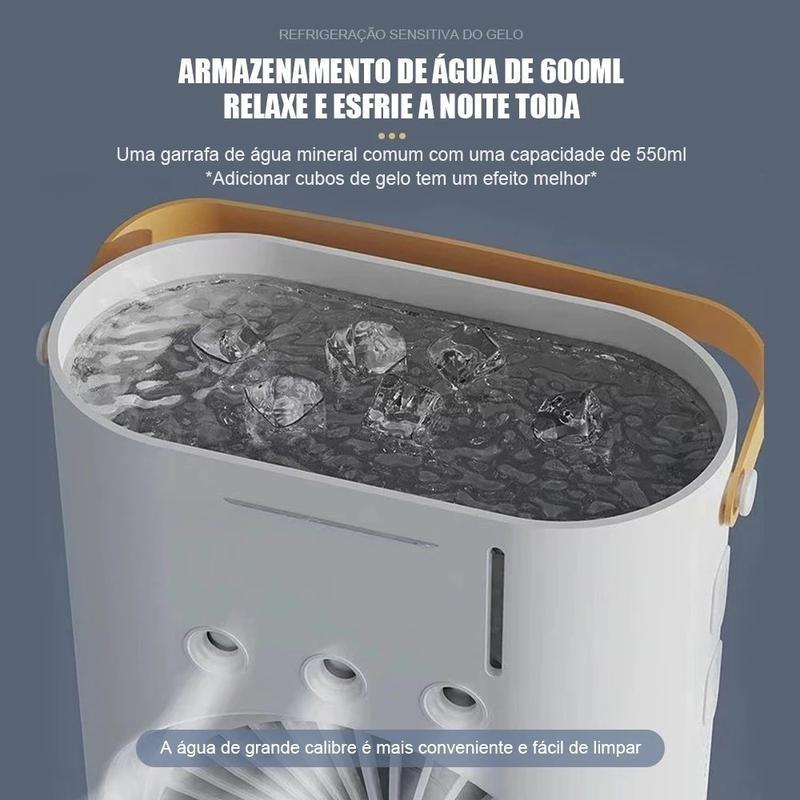 Climatizador de ar portátil Eletro com névoa e três bocais de saída da Vapto
