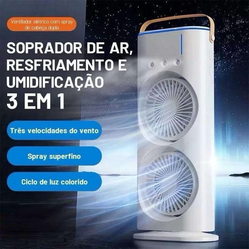 Climatizador de ar portátil Eletro com névoa e três bocais de saída da Vapto