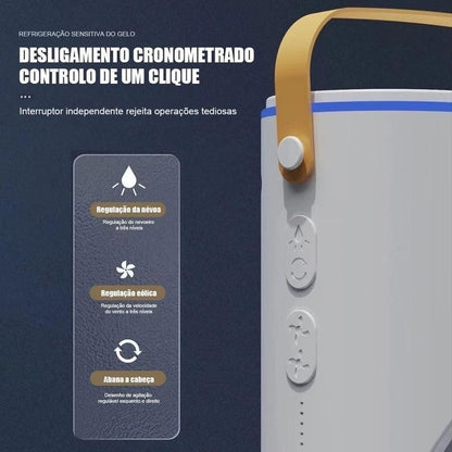 Climatizador de ar portátil Eletro com névoa e três bocais de saída da Vapto