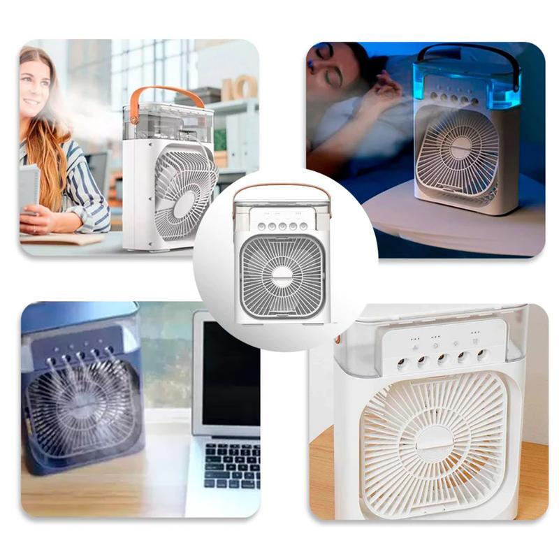 Climatizador de ar portátil Eletro com umidificador USB e luz LED da Vapto