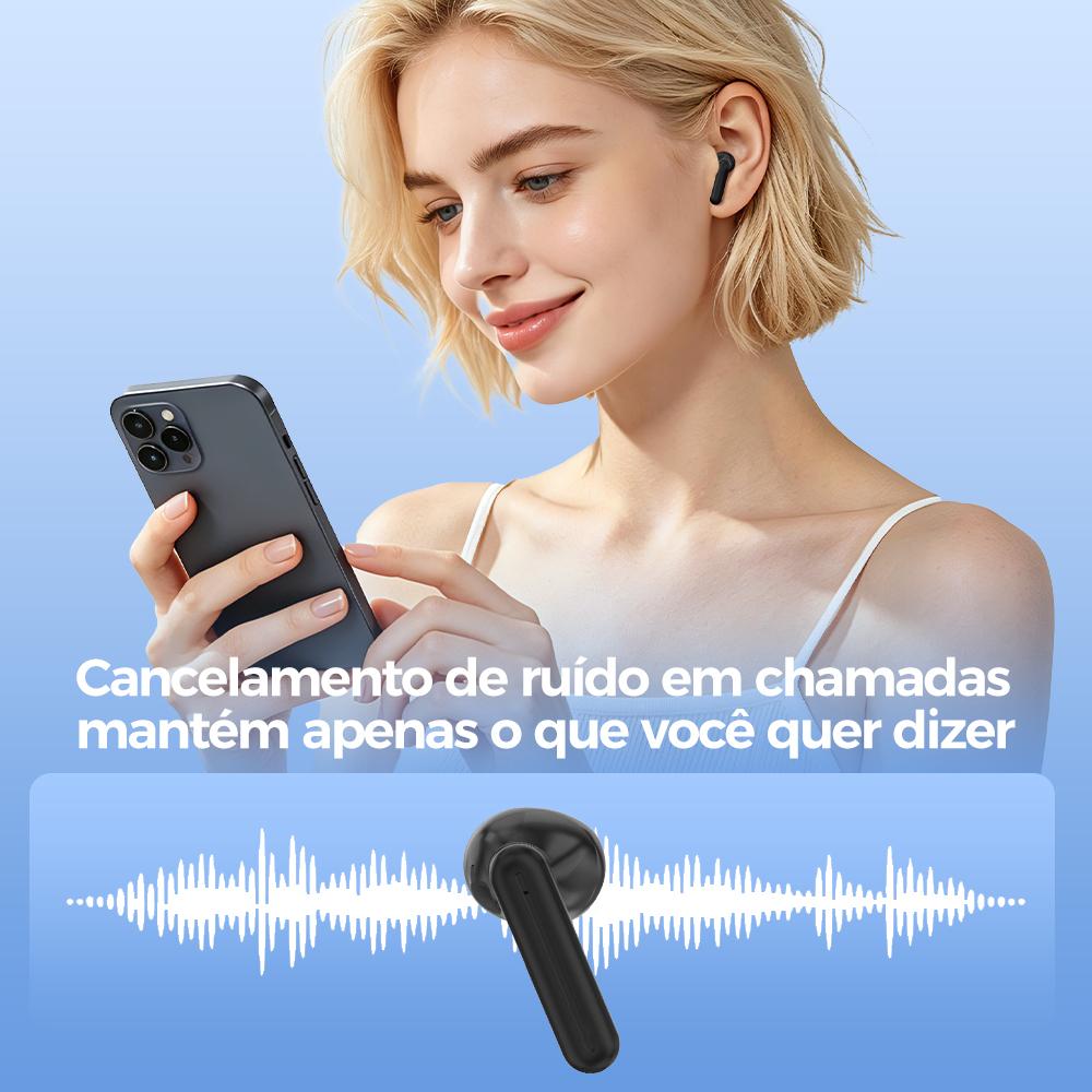 Fone Bluetooth Eletro com cancelamento ativo de ruído da Vapto