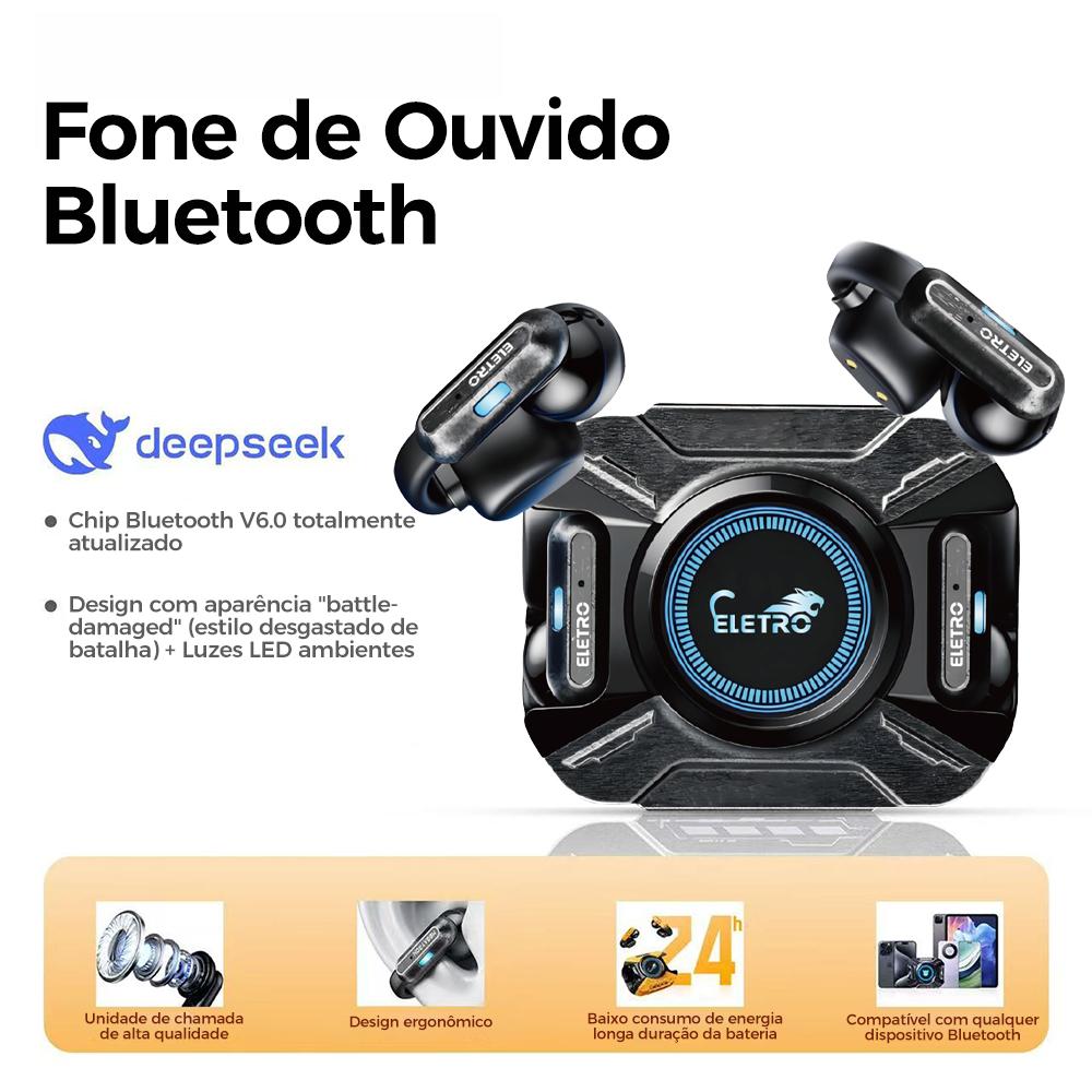 Fone Bluetooth estéreo Eletro resistente à água com cancelamento de ruído da Vapto