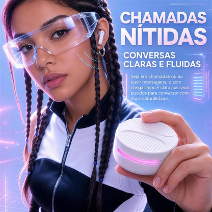 Fone Bluetooth gamer Eletro com baixa latência para jogos e uso sem fio