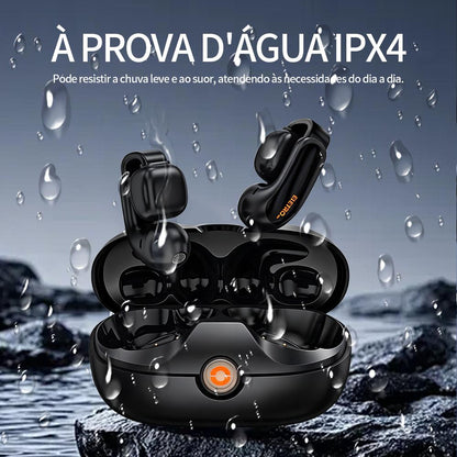 Fone Bluetooth open-ear Eletro com clip esportivo para uso sem fio