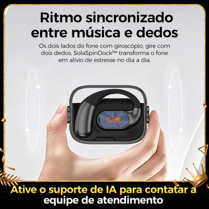 Fone de ouvido sem fio aberto Eletro com Bluetooth para música e chamadas